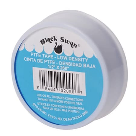 Black Swan 0.5 x 520 in. Low Density PTFE Tape BSW2095